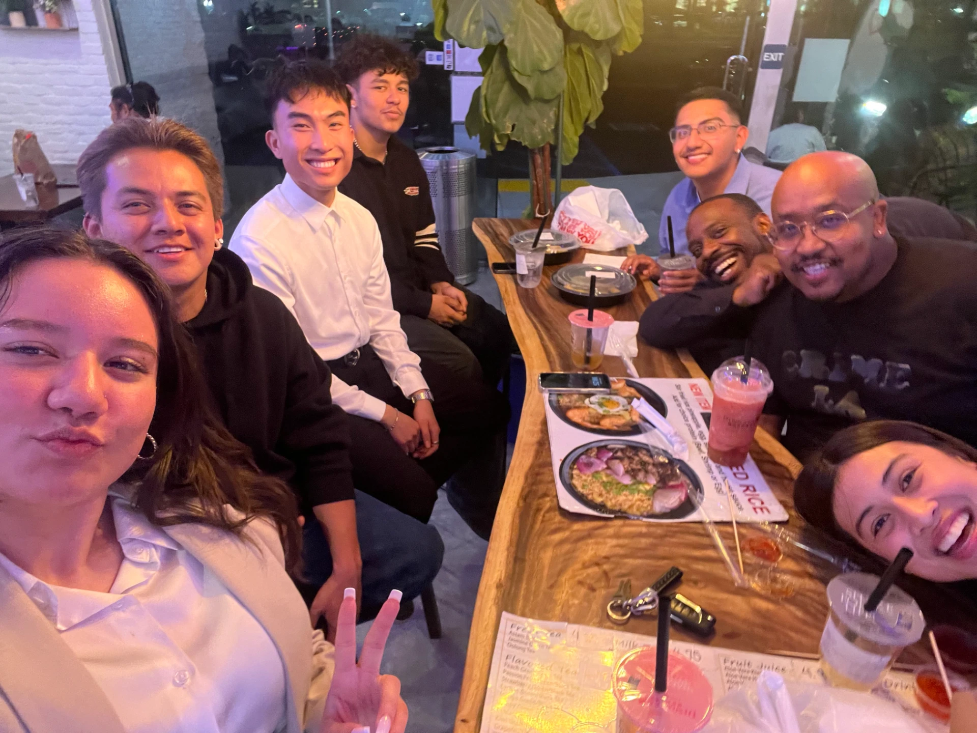 Magnolia Alliance Royal team enjoying a meal together
